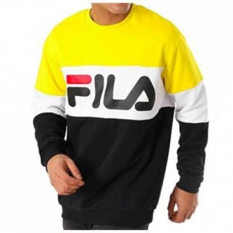 Sweat fila noir et jaune