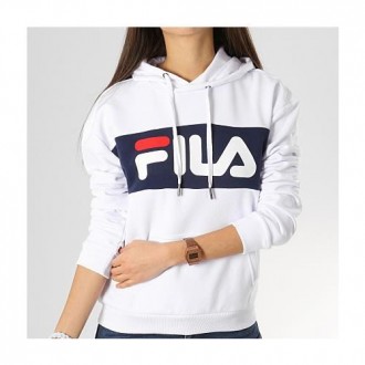 Sweat capuche blanc femme