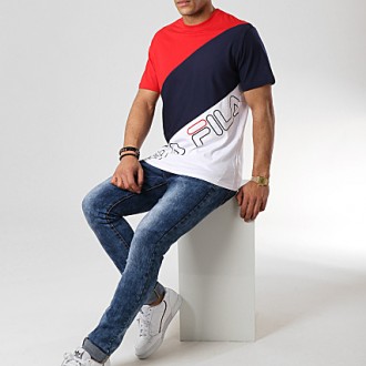 TEE SHIRT FILA BLEU ROUGE...