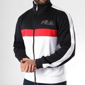 Gilet fila homme noir rouge blanc