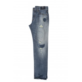 Jean hugo boss bleu troue