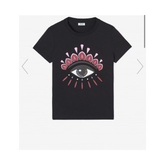 TEE SHIRT KENZO OEIL NOIR ROSE