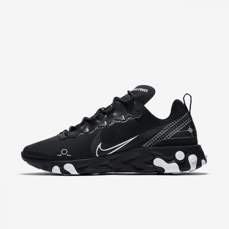 blæse hul paperback Duftende BASKET NIKE REACT ELEMENT 55 NOIR BLANCHE