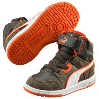 Baskets Puma vert orange...