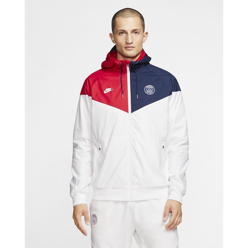 VESTE GILET NIKE PSG BLANC BLEU ROUGE