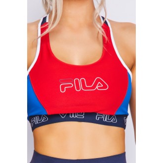 BRASSIERE FILA BLEU ROUGE NOIR