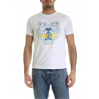 T shirt 2025 kenzo homme blanc