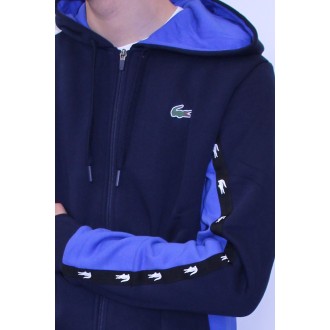 gilet bleu clair lacoste