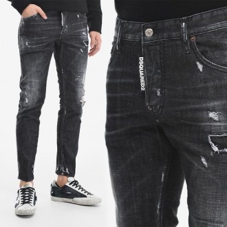 JEANS DSQUARED2 NOIR GRIS