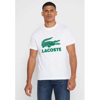 TEE SHIRT LACOSTE VERT ET...