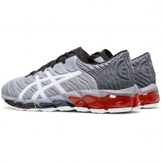BASKET ASICS GEL QUANTUM 360 5 GRIS ET ROUGE