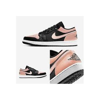 BASKET AIR JORDAN 1LOW GS NOIR ET ROSE