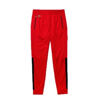 PANTALON LACOSTE NOIR ET ROUGE