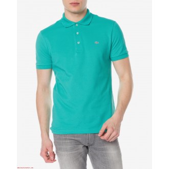 Polo Lacoste bleu turquoise