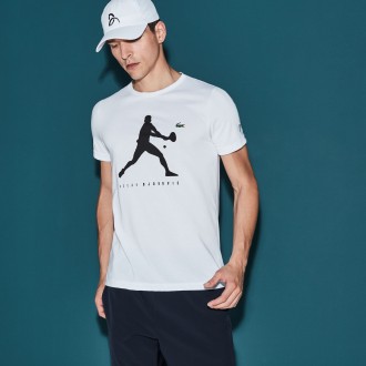 T-shirt Lacoste tennis blanc