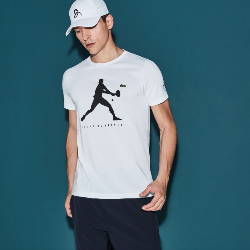 T-shirt Lacoste tennis blanc