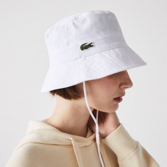 LACOSTE CASQUETTE BOB BLANC...