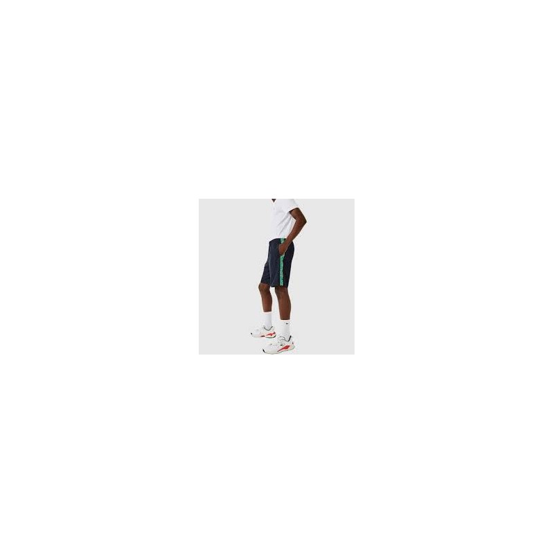 Beige Shorts Avec Des Bandes Laterales Vert Fonce main image 0
