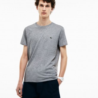 T-shirt Lacoste argent chine