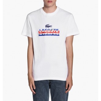 T-shirt Lacoste bleu blanc...