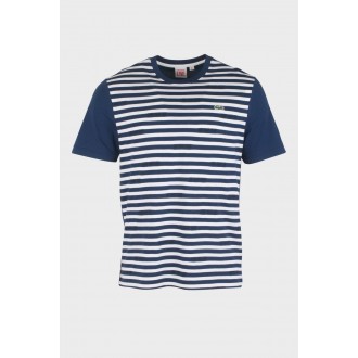 T-shirt Lacoste navire/blanc