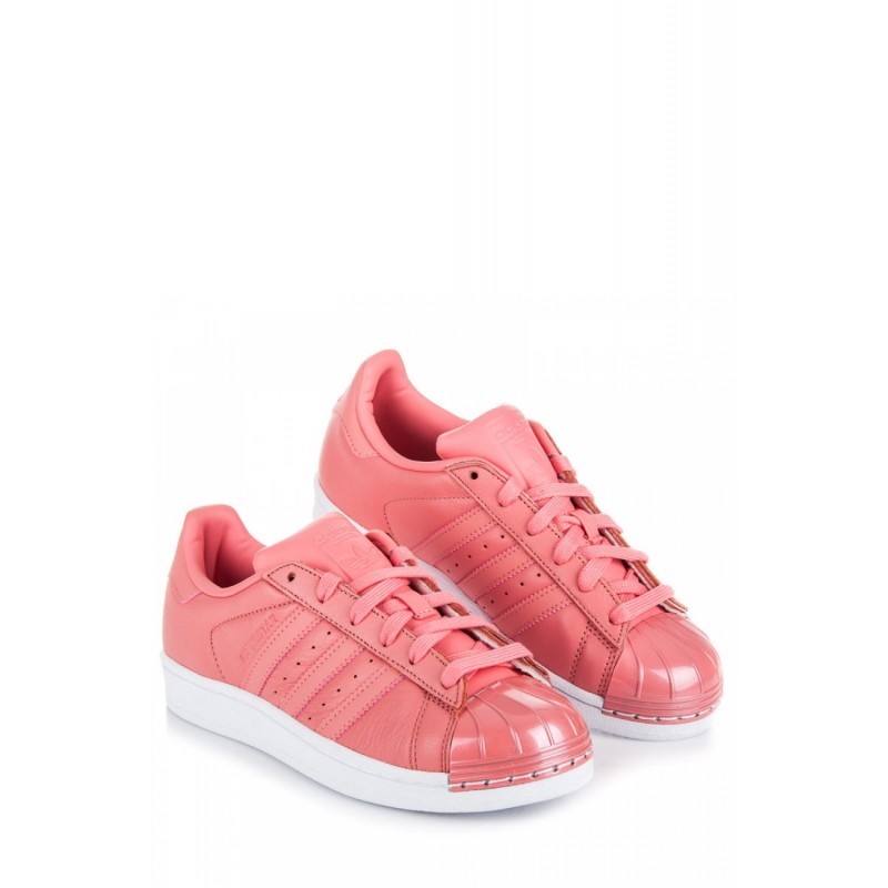 superstar metal toe Rouge femme