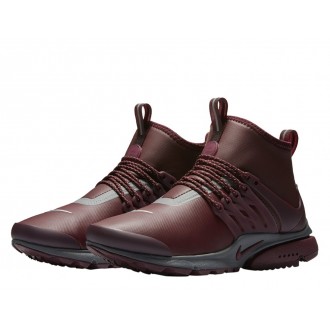 Baskets w air presto prm violet rouge bordeaux et grise